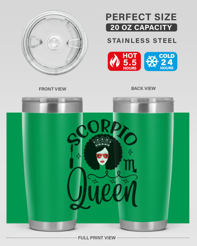 scorpio queen 448#- zodiac- Tumbler