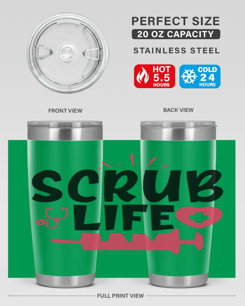 scrub life Style 352#- nurse- tumbler