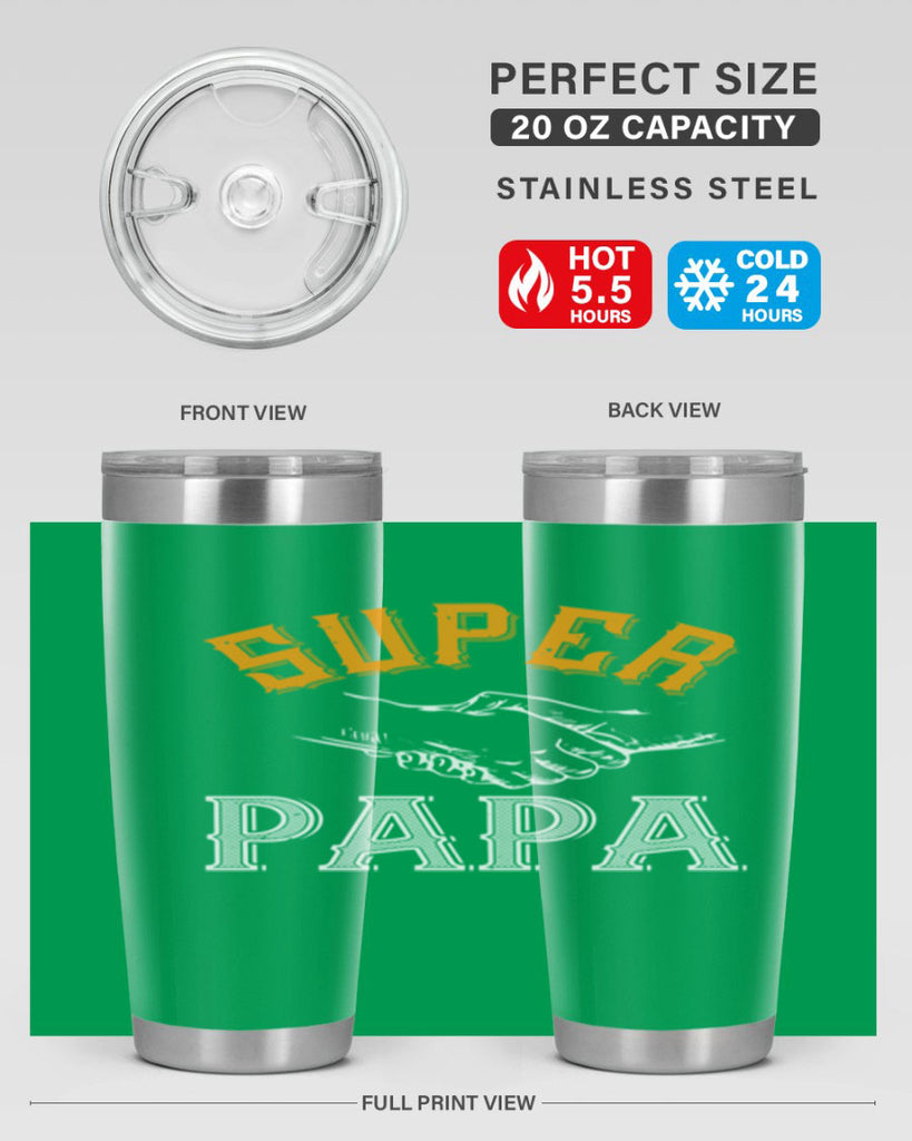 super papa 8#- grandpa - papa- Tumbler