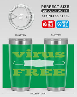 virus free Style 20#- corona virus- Tumbler