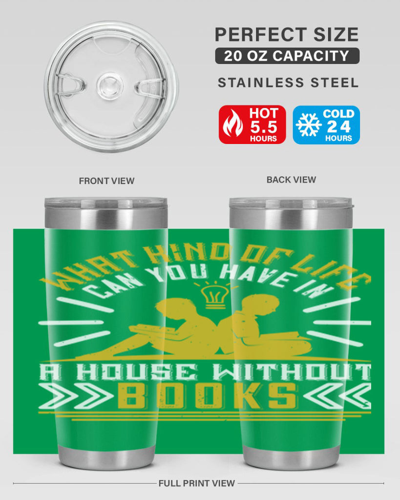 what kind of life can you have in a house without books 2#- reading- Tumbler
