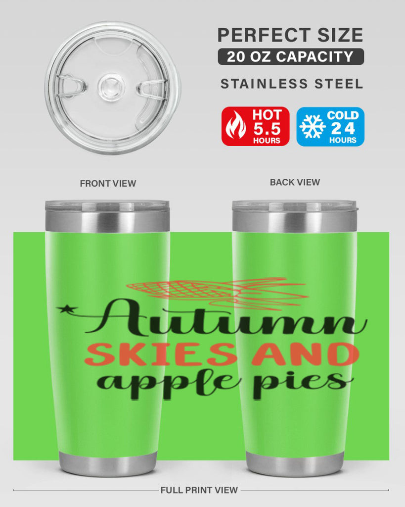 Autumn skies and apple pies 29#- fall- Tumbler