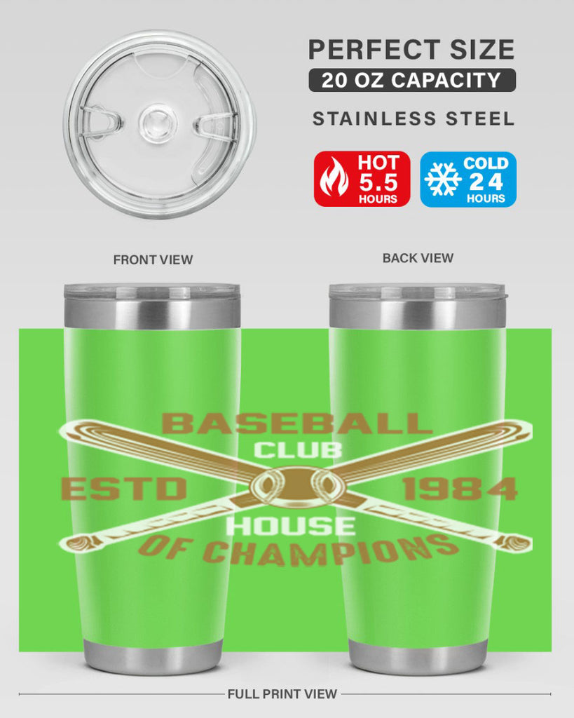 Baseball 1443#- baseball- Tumbler