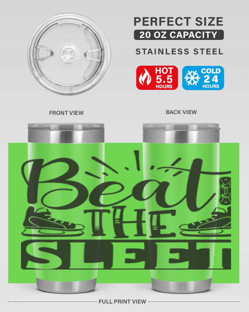 Beat the sleet 24#- winter- Tumbler