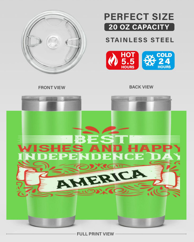 Best wishes and happy Independence Day america Style 86#- Fourt Of July- Tumbler