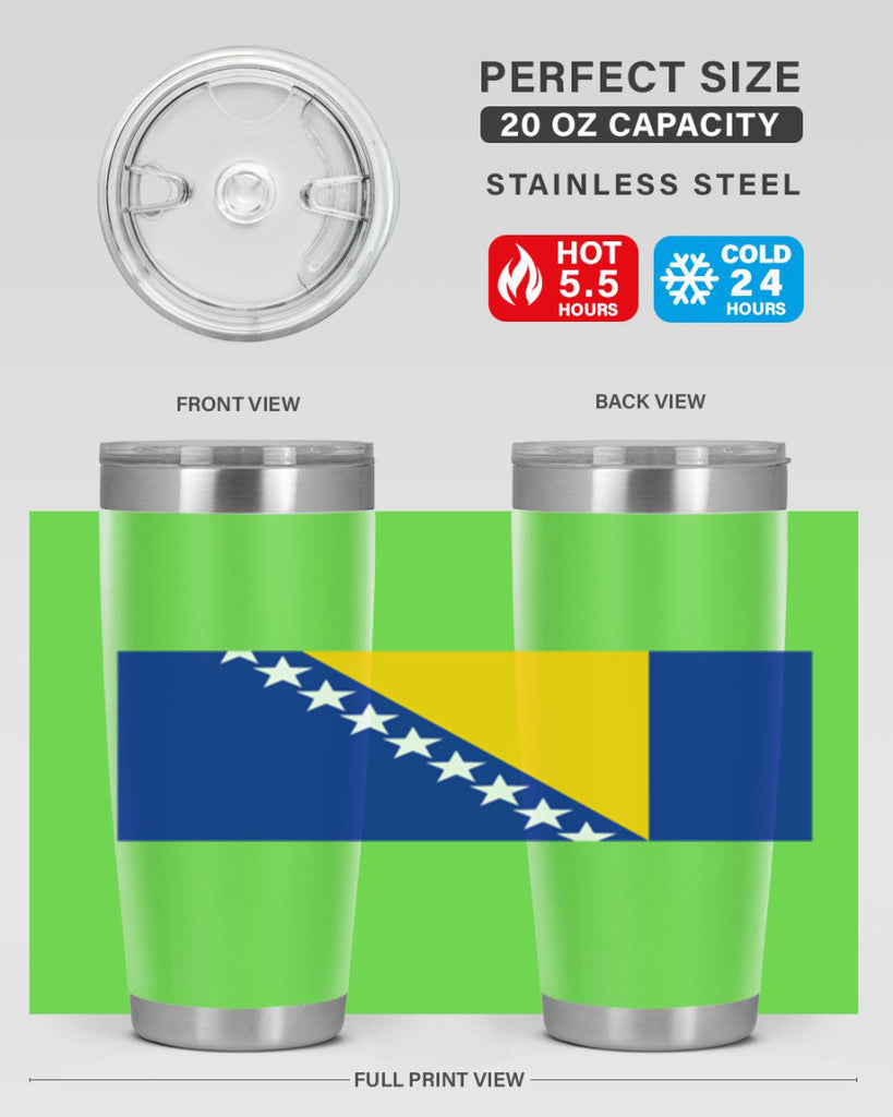 Bosnia and Herzegovina 176#- world flags- Tumbler