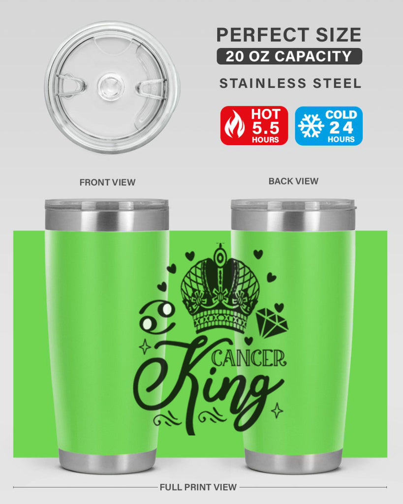 Cancer king 158#- zodiac- Tumbler