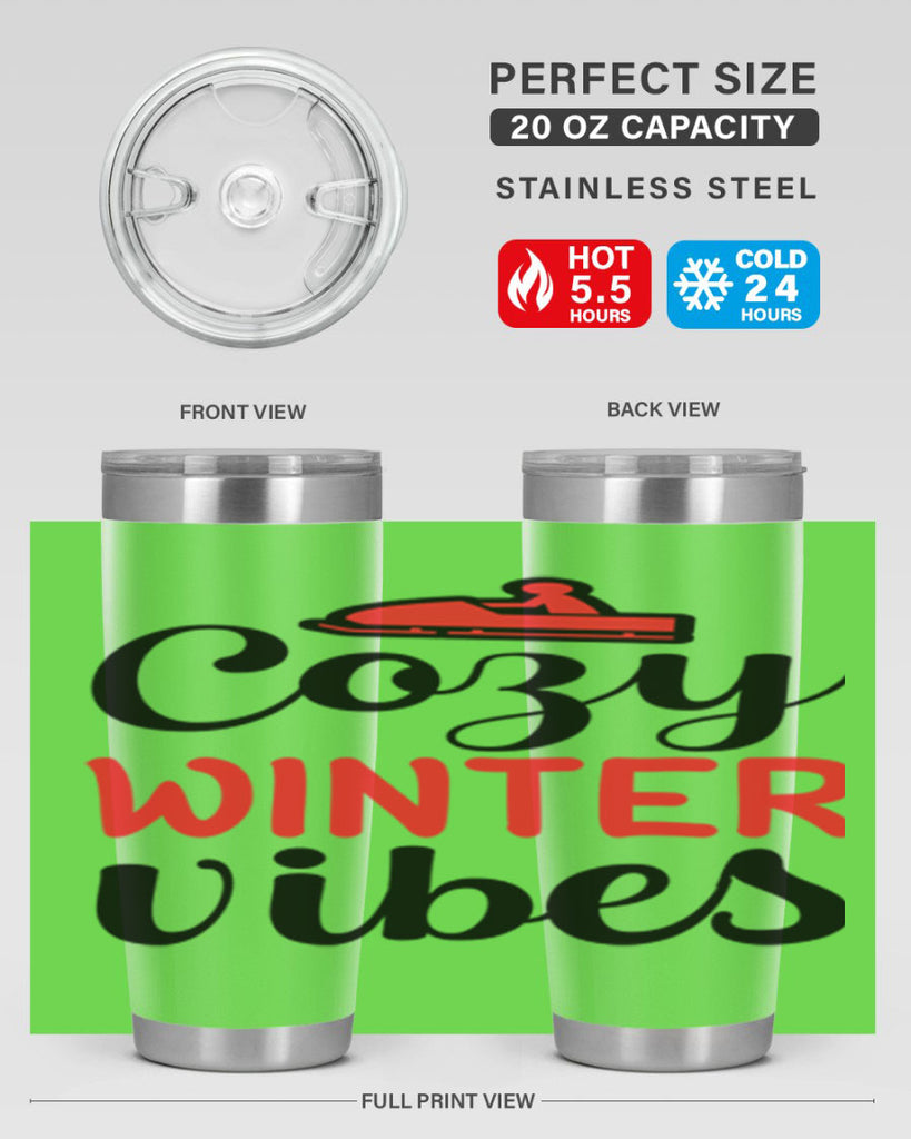 Cozy winter vibes 68#- winter- Tumbler