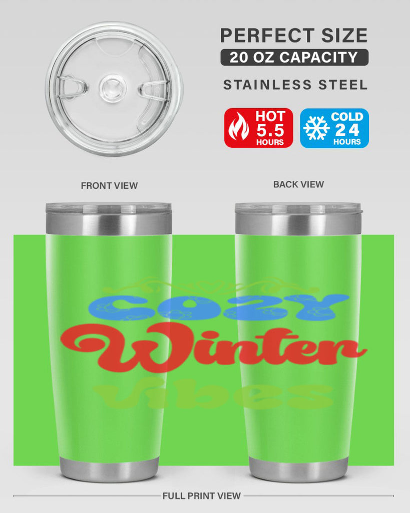 Cozy winter vibes 75#- winter- Tumbler
