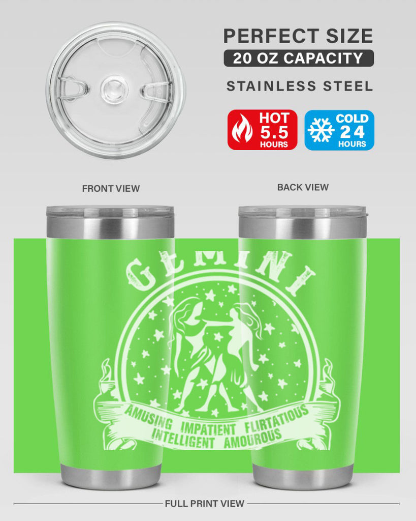 Gemini 10#- zodiac- Tumbler