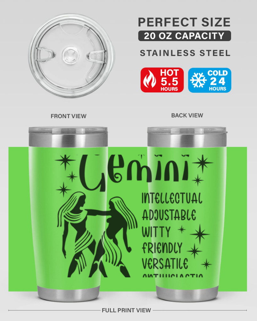 Gemini 217#- zodiac- Tumbler