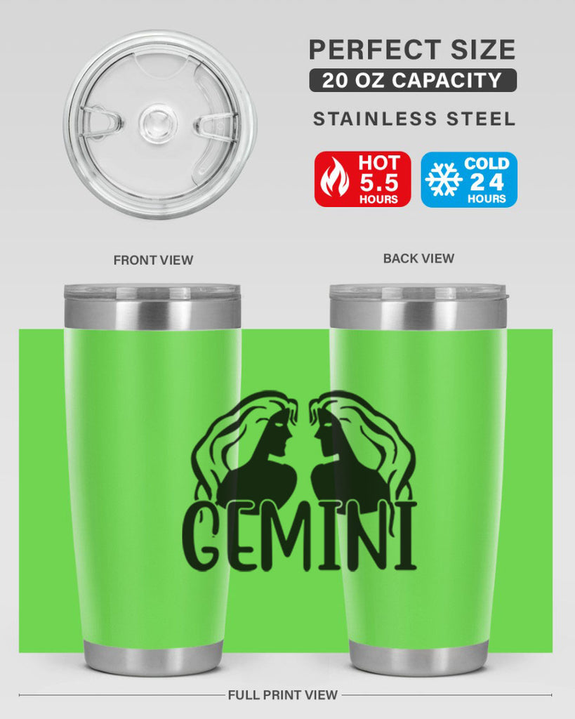Gemini 227#- zodiac- Tumbler