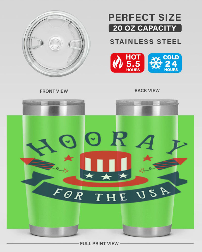Hooray for the usa Style 42#- Fourt Of July- Tumbler