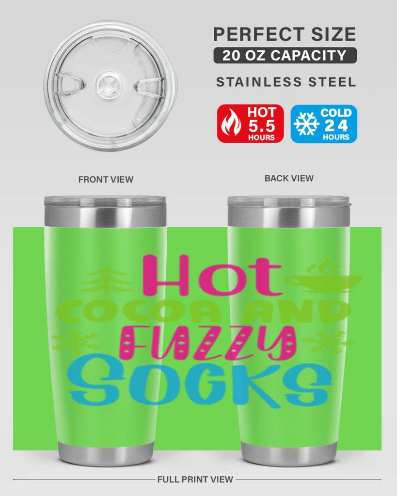 Hot Cocoa And Fuzzy Socks209#- winter- Tumbler