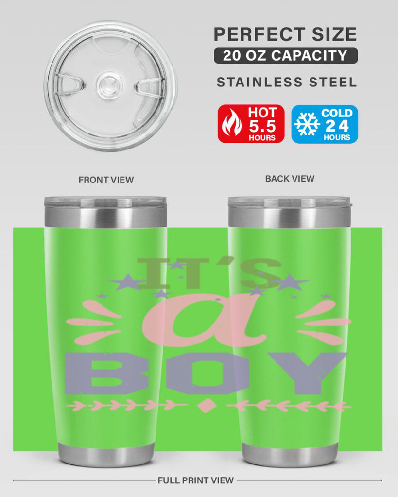 Its a boy Style 33#- baby shower- tumbler