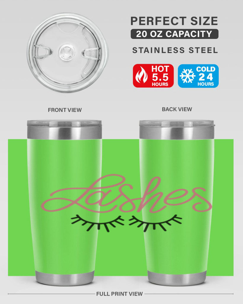 Lashes Style 63#- make up- Tumbler