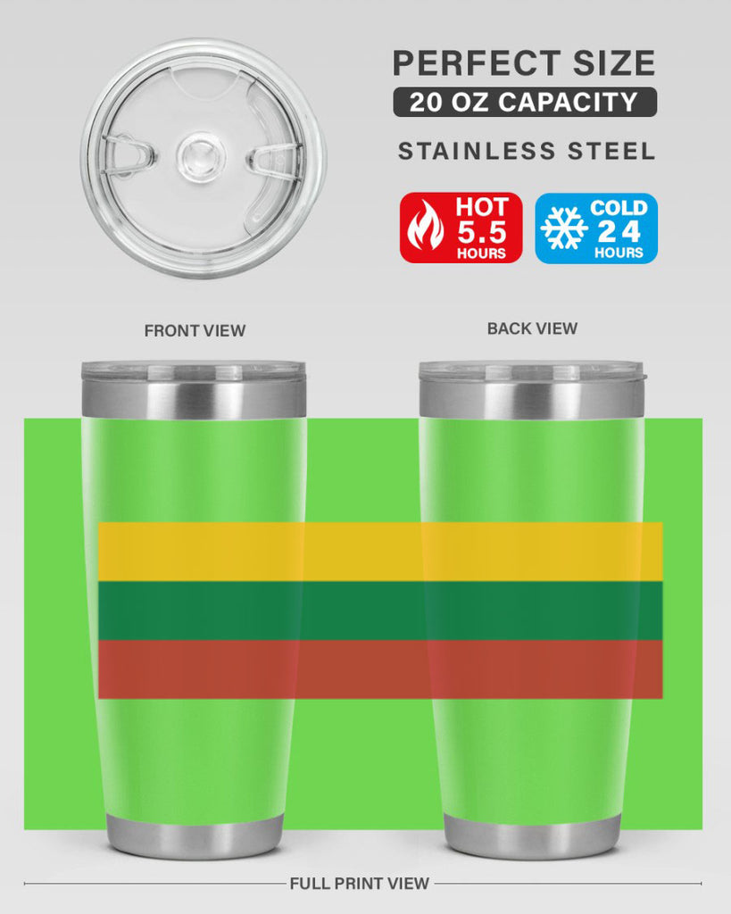 Lithuania 98#- world flags- Tumbler