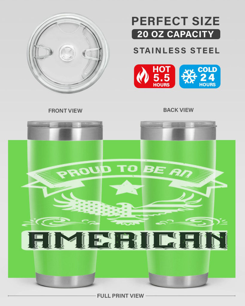 Proud to be an American Style 189#- Fourt Of July- Tumbler