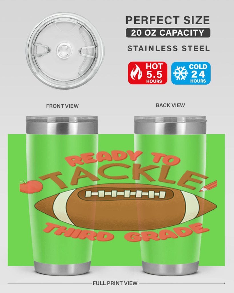 Ready to tackle 3rd Grade 22#- 3rd grade- Tumbler