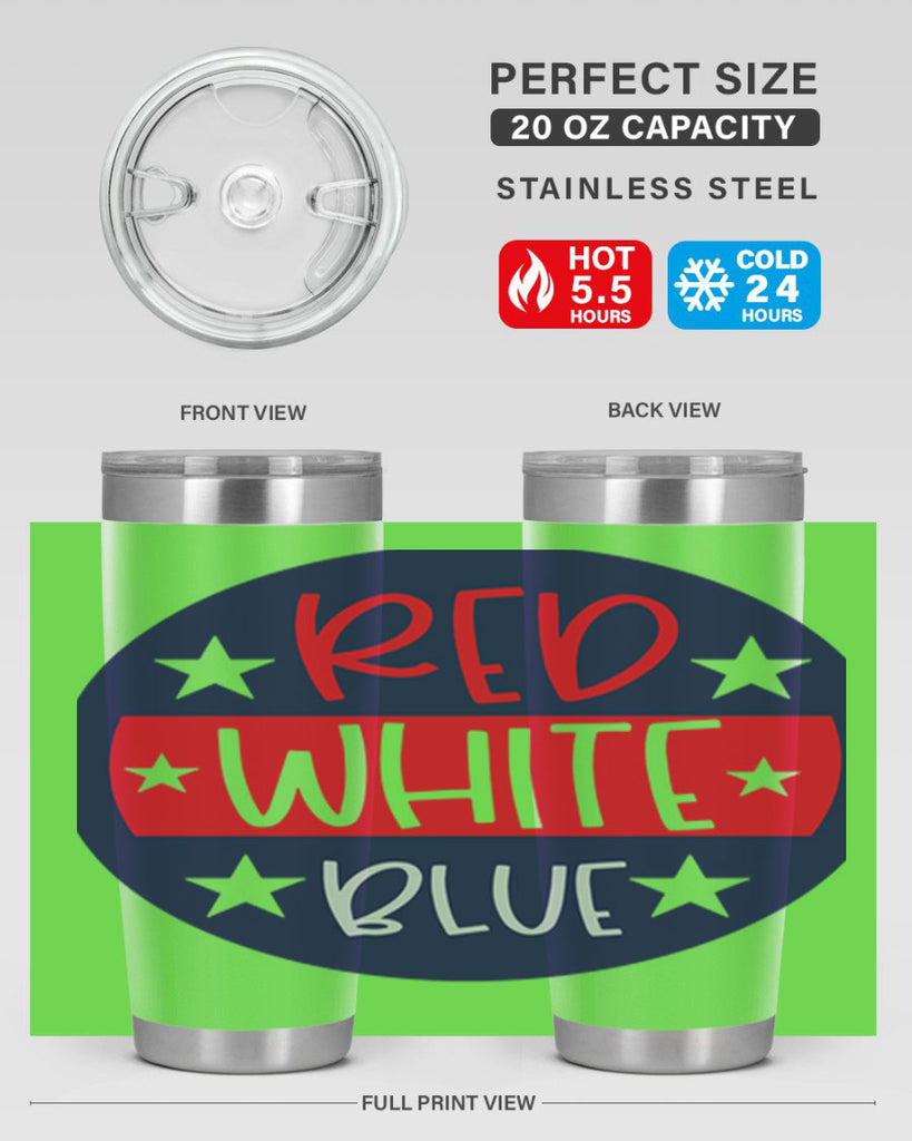 Red White Blue Style 170#- Fourt Of July- Tumbler