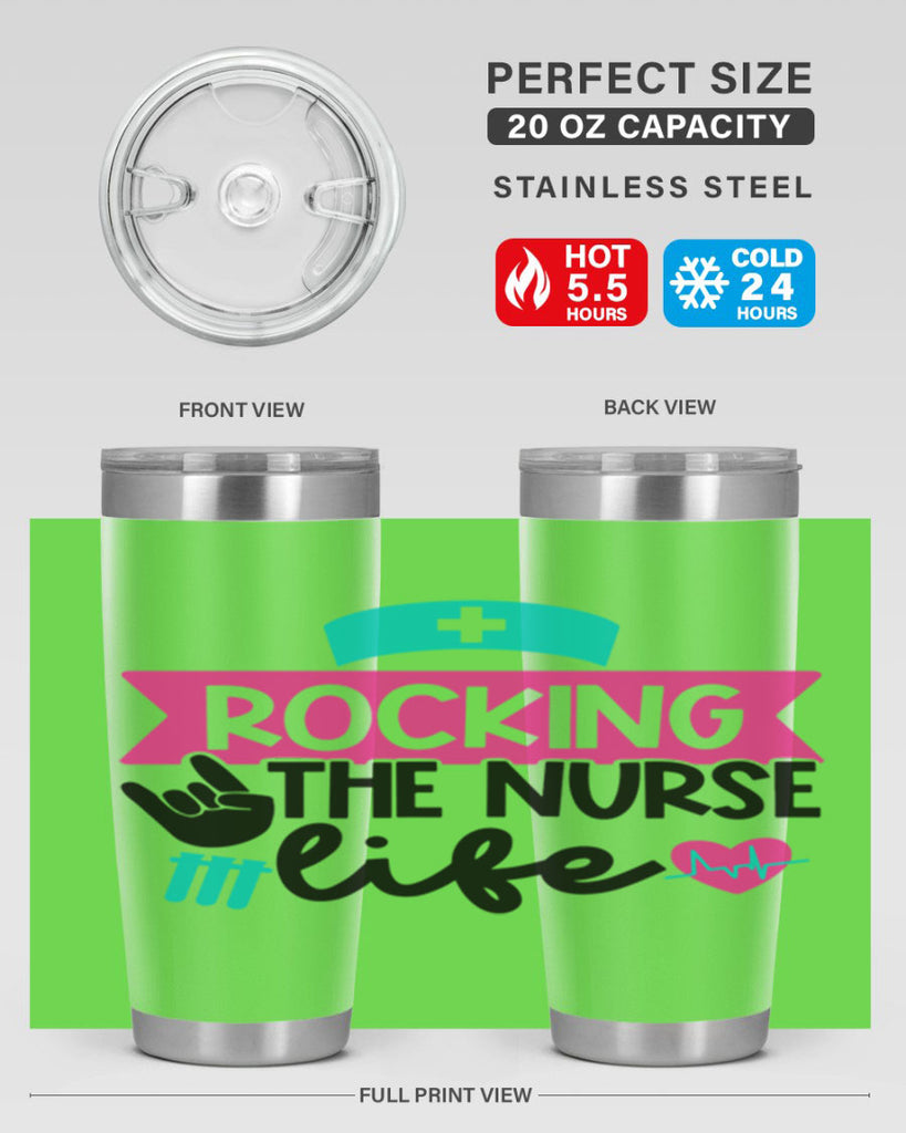 Rocking The Nurse Life Style Style 54#- nurse- tumbler