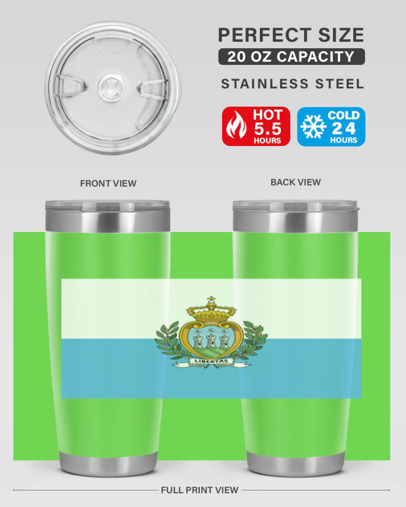 San Marino 48#- world flags- Tumbler