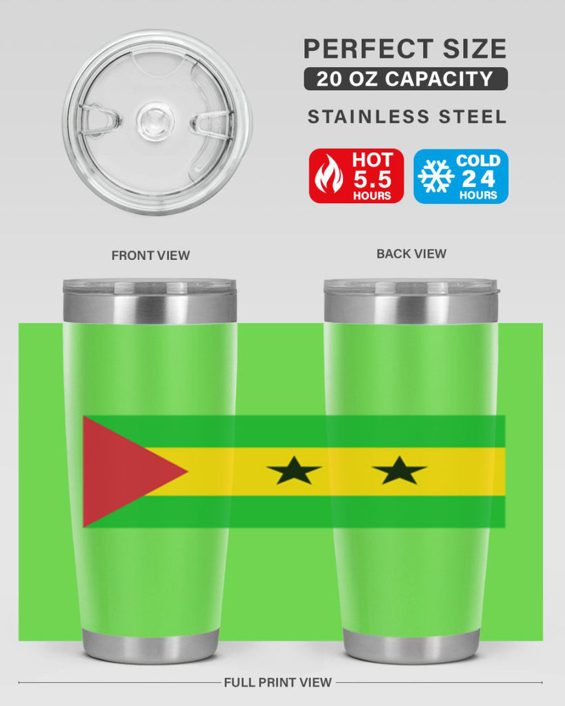 Sao Tome and Principe 47#- world flags- Tumbler