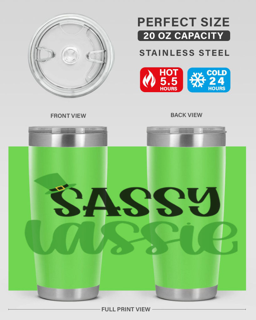 Sassy Iassie Style 34#- St Patricks Day- Tumbler