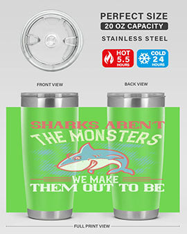 Sharks aren’t the monsters we make them out to be Style 24#- shark  fish- Tumbler
