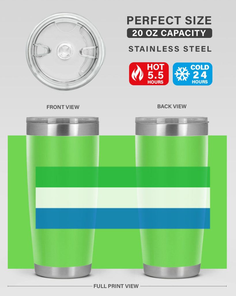 Sierra Leone 42#- world flags- Tumbler