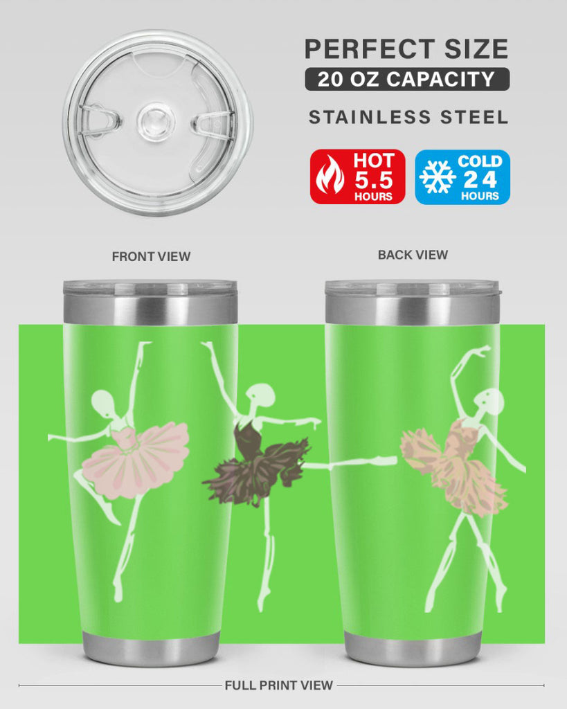 Skeleton Ballerinas Ballet Halloween Ballet 79#- ballet- Tumbler
