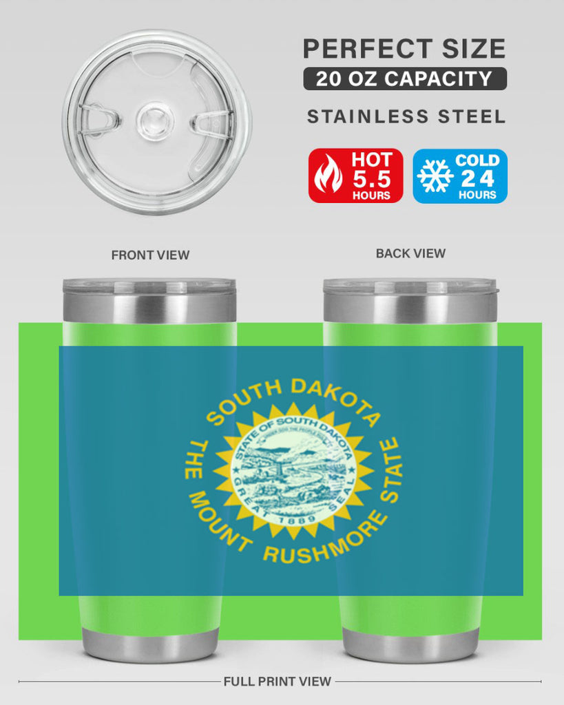 South Dakota 11#- Us Flags- Tumbler