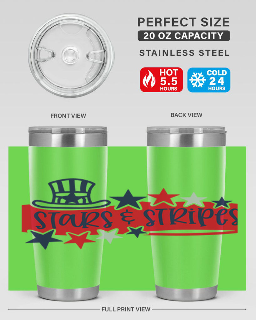 Stars Stripes Style 175#- Fourt Of July- Tumbler