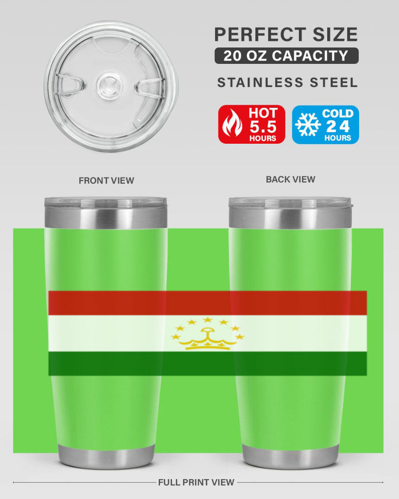 Tajikistan 25#- world flags- Tumbler