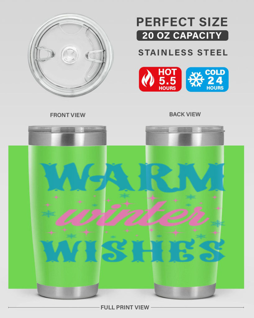 Warm Winter Wishes 464#- winter- Tumbler