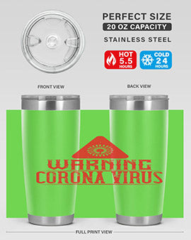 Warning corona virus one Style 18#- corona virus- Tumbler