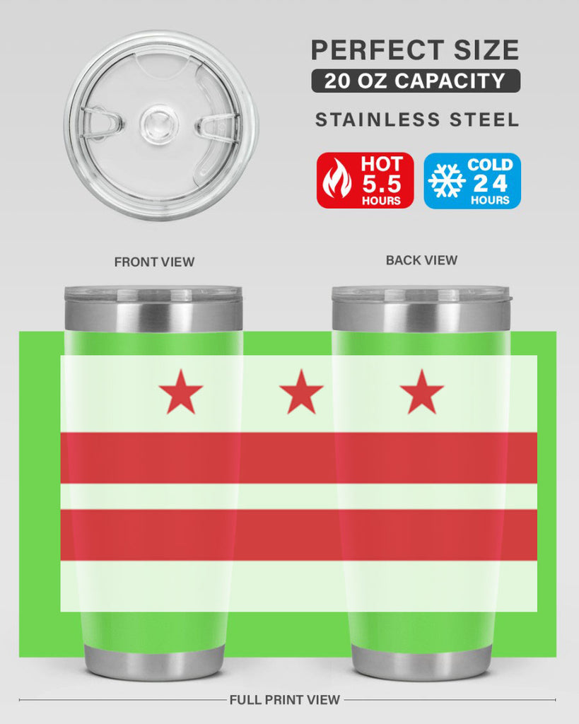 Washington DC 5#- Us Flags- Tumbler