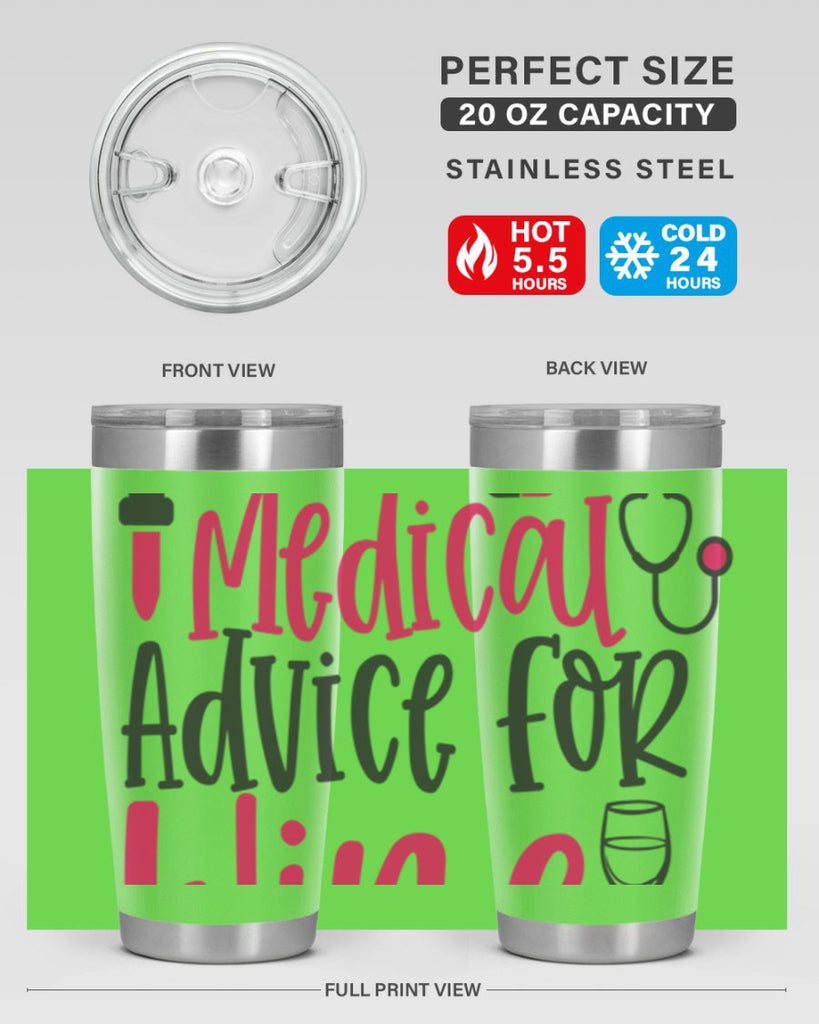 Will Trade Medical Advice for Wine Style Style 9#- nurse- tumbler