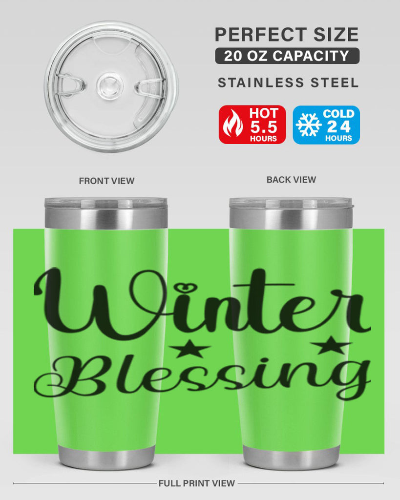 Winter Blessing 484#- winter- Tumbler