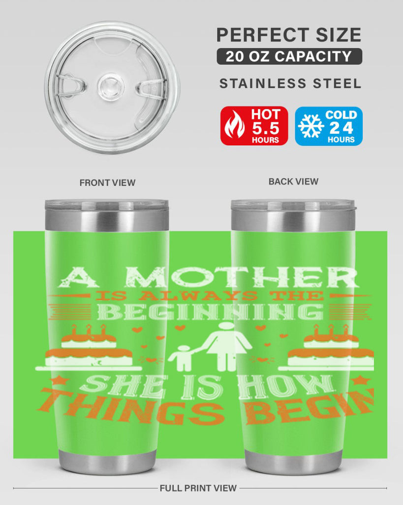 a mother is your first friend 12#- mothers day- Tumbler