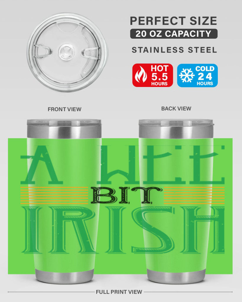a wee bit irish Style 144#- St Patricks Day- Tumbler
