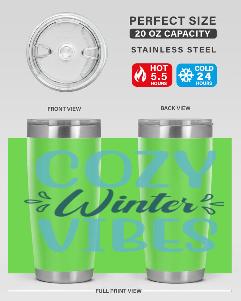 cozy winter vibes 65#- winter- Tumbler
