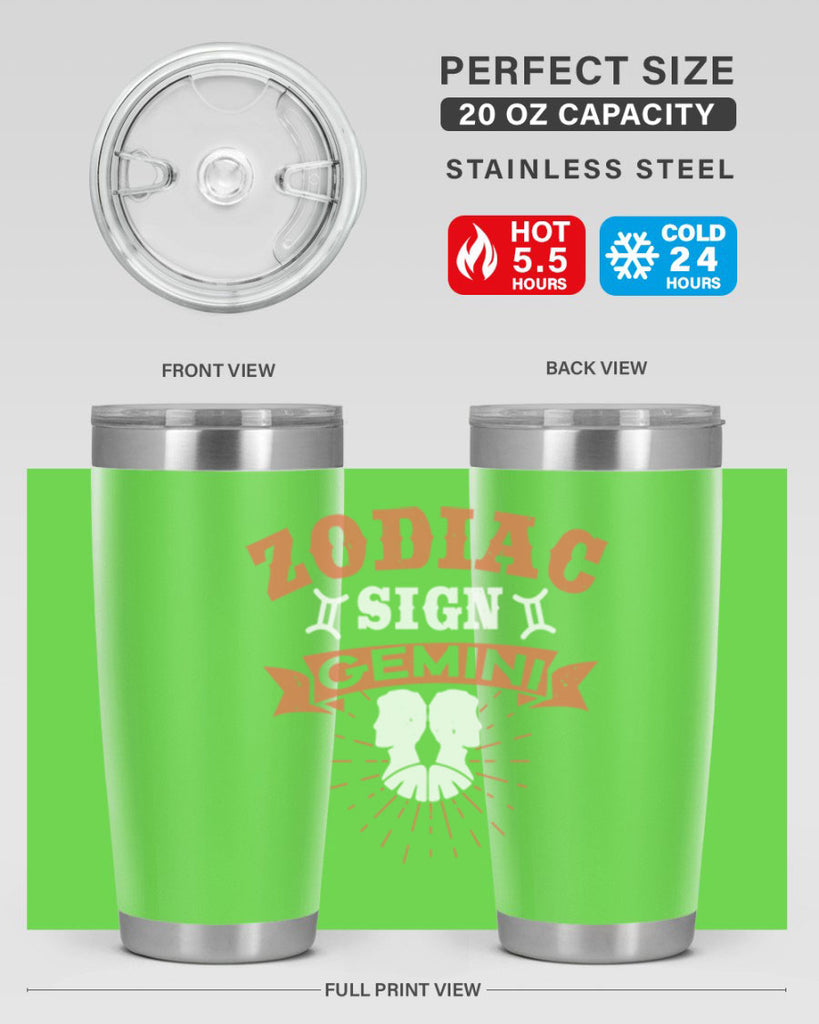 gemini 246#- zodiac- Tumbler