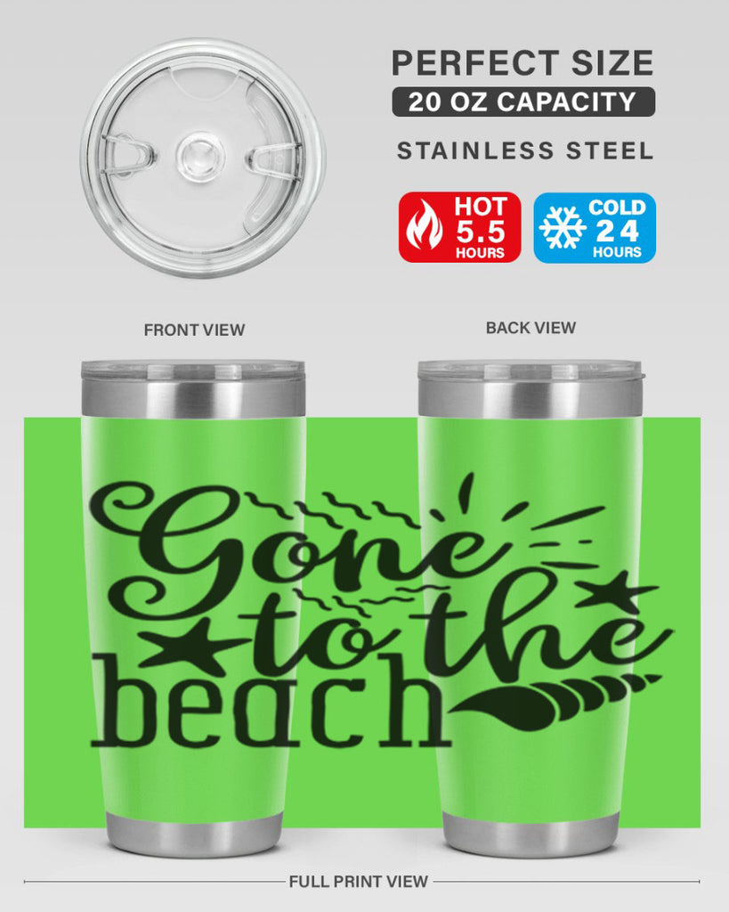 gone to the beach Style 100#- summer- Tumbler