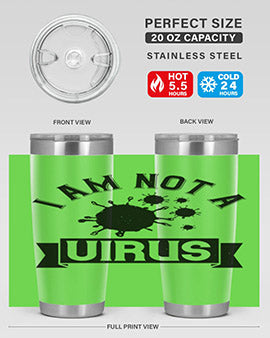 i am not a virus Style 35#- corona virus- Tumbler
