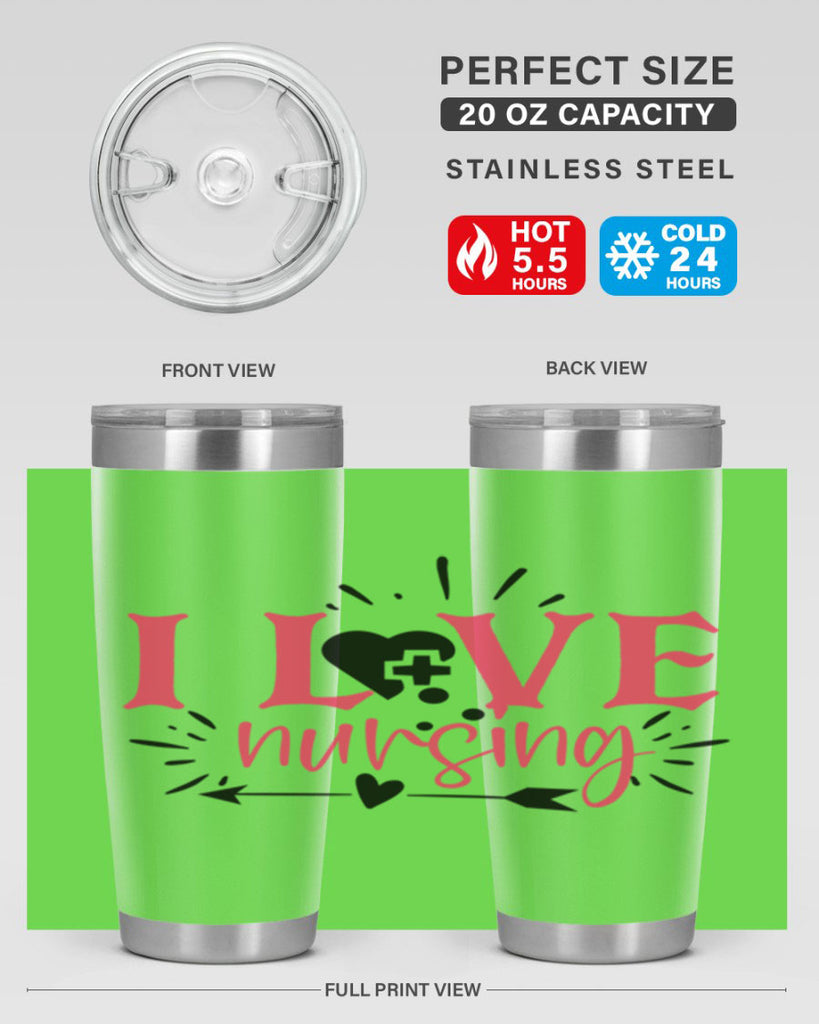 i love nursing Style 380#- nurse- tumbler