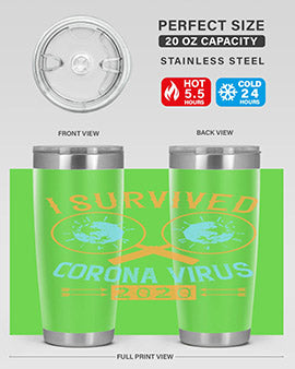 i survived corona virus Style 34#- corona virus- Tumbler