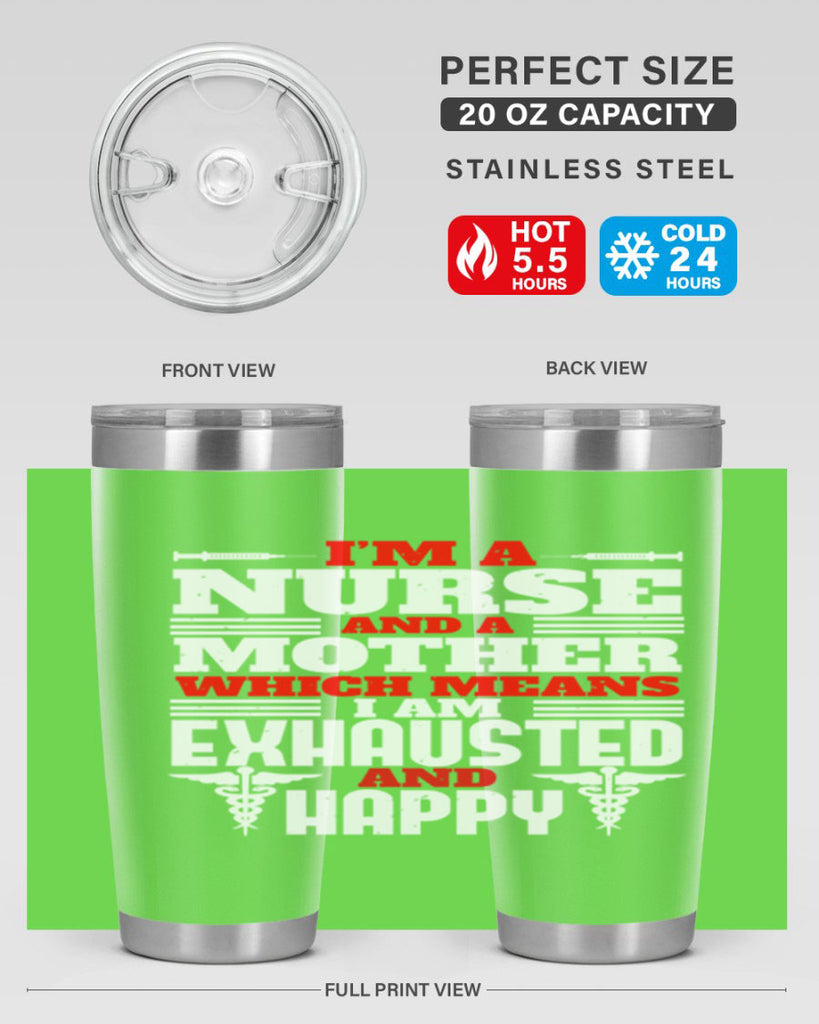 im a nurse and a mother Style 312#- nurse- tumbler