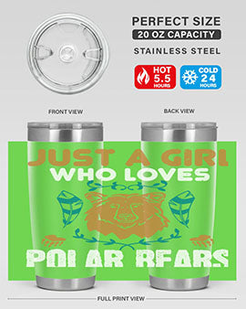 just a girl who loves polar bear 22#- Bears- Tumbler