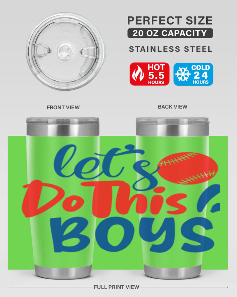 lets do this boys 2057#- baseball- Tumbler